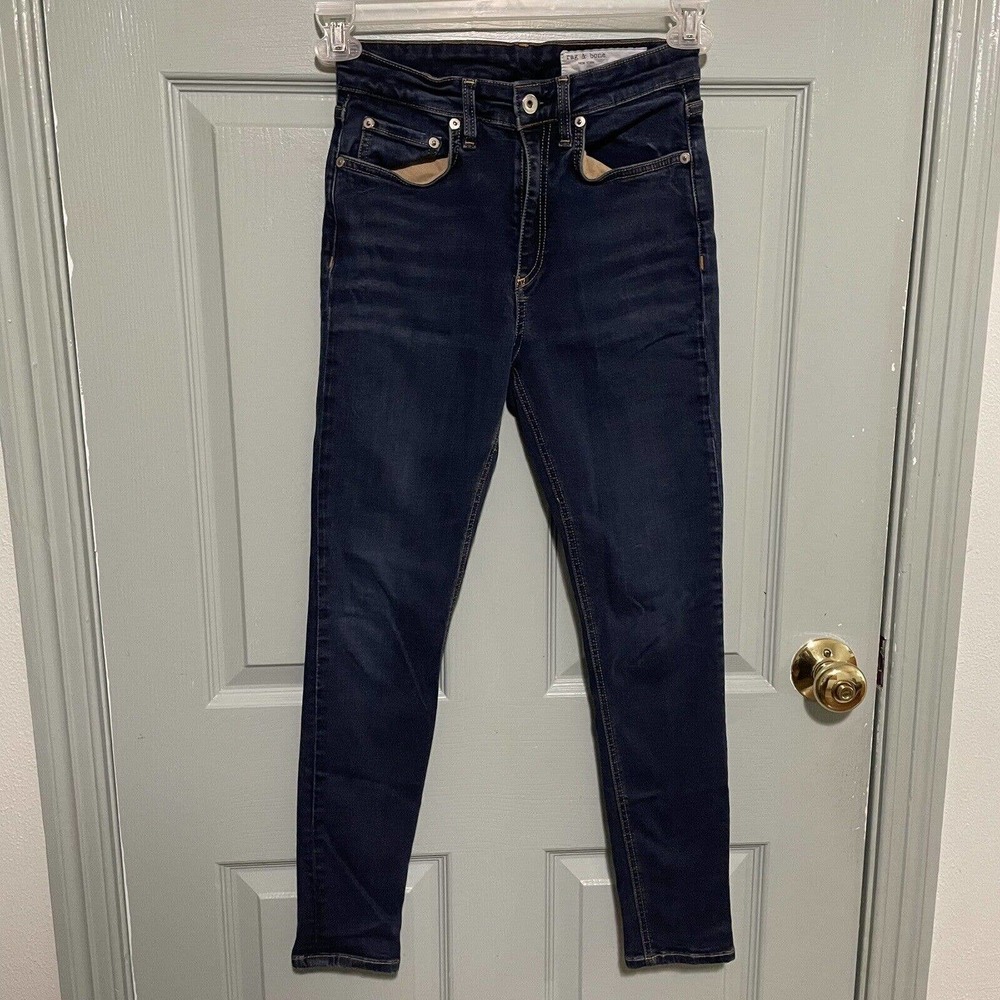 Rag & Bone Jeans Womens 25 Nina High Rise Ankle Carmen Blue Denim Casual 24x27